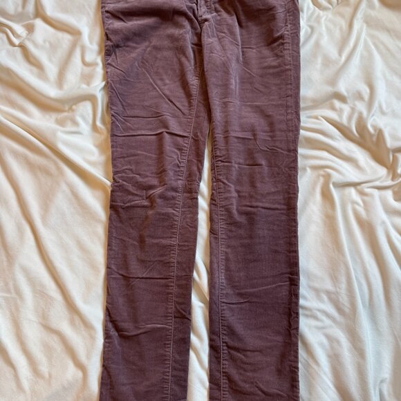 Massimo Dutti Slim Fit Corduroy Pants – Plum – Size 4 (USA) - Picture 3 of 5